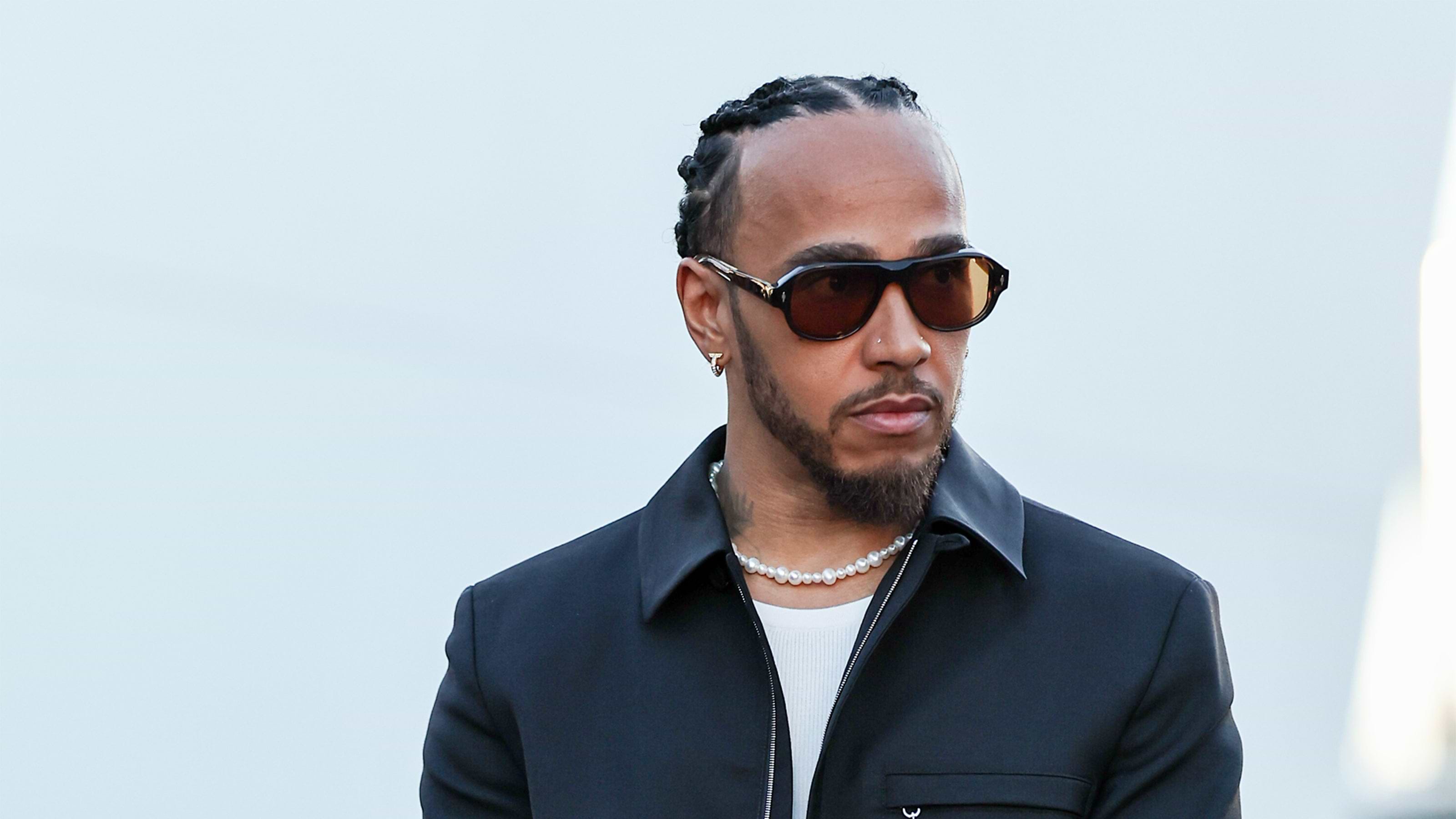 Lewis Hamilton wears Fabergé ahead of the F1 Grand Prix of Las Vegas