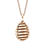 Fabergé rose gold pendant on a white background
