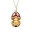 Fabergé pendant on a white background