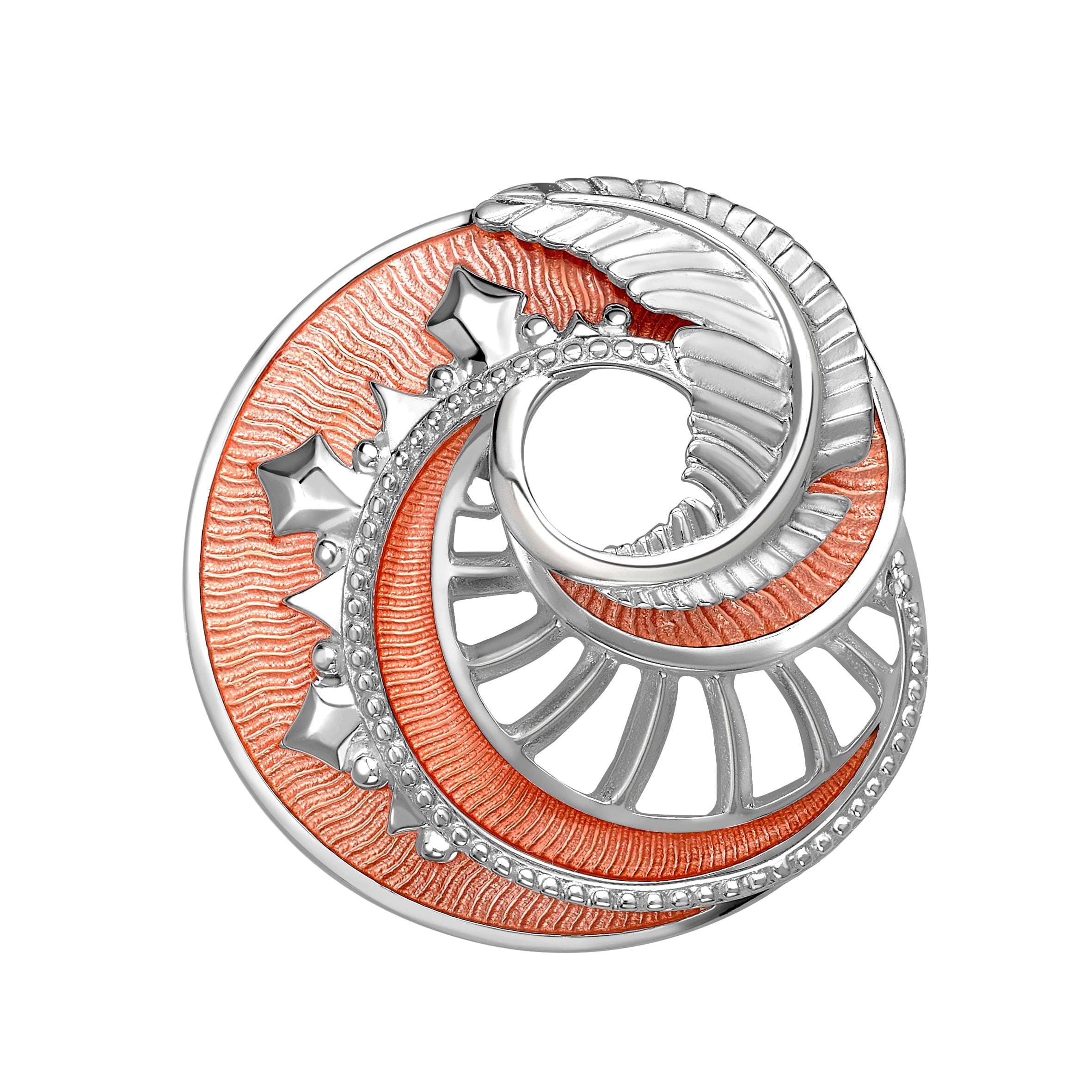 Fabergé Mystere brooch on a white background