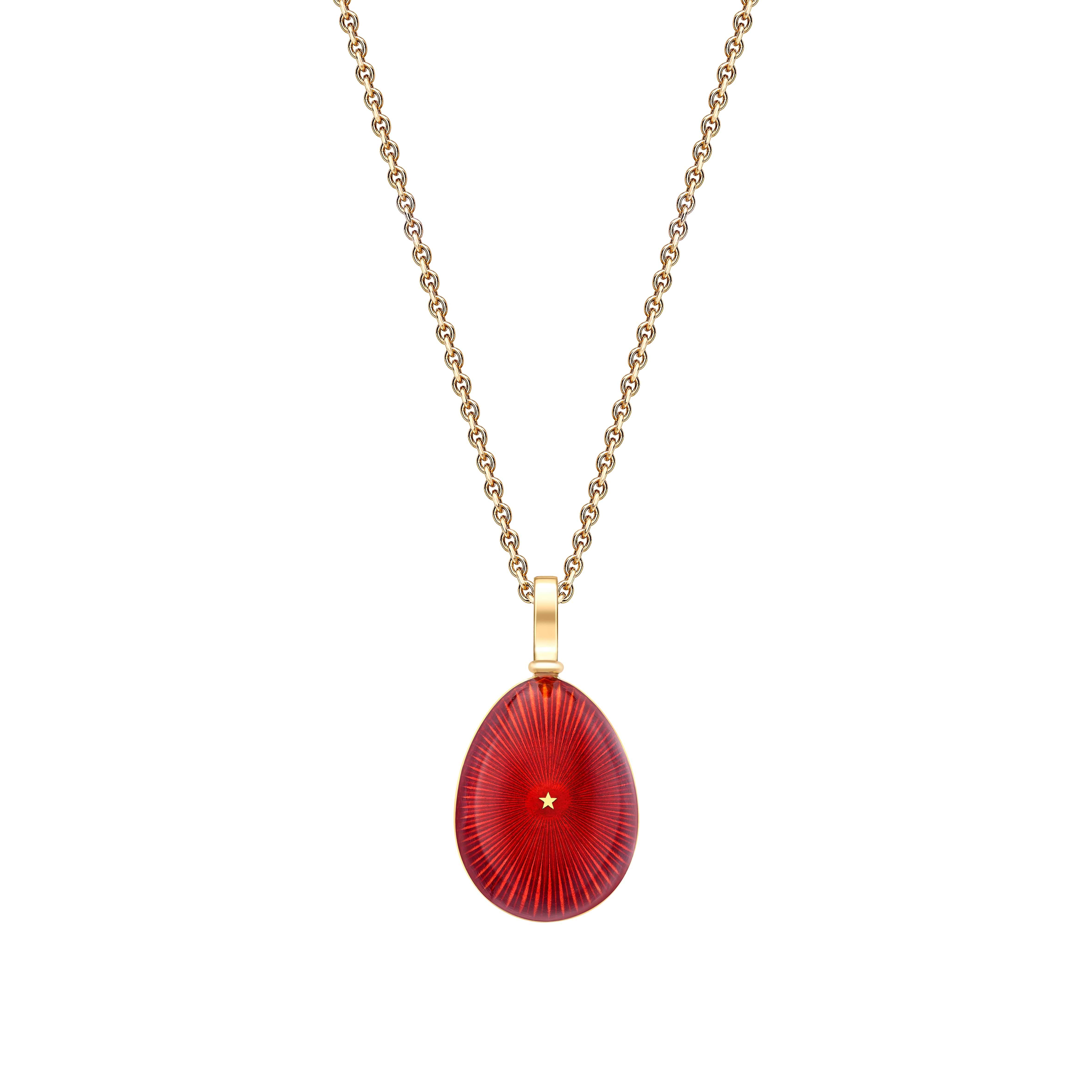 Fabergé pendant on a white background 2