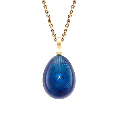 Fabergé pendant on a white background
