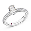 Love by Fabergé Diamond Pavé Ring in platinum featuring white diamonds, priced at €11,000 excluding taxes and duties.
