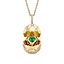 Brushed Heart Surprise Yellow Gold Locket