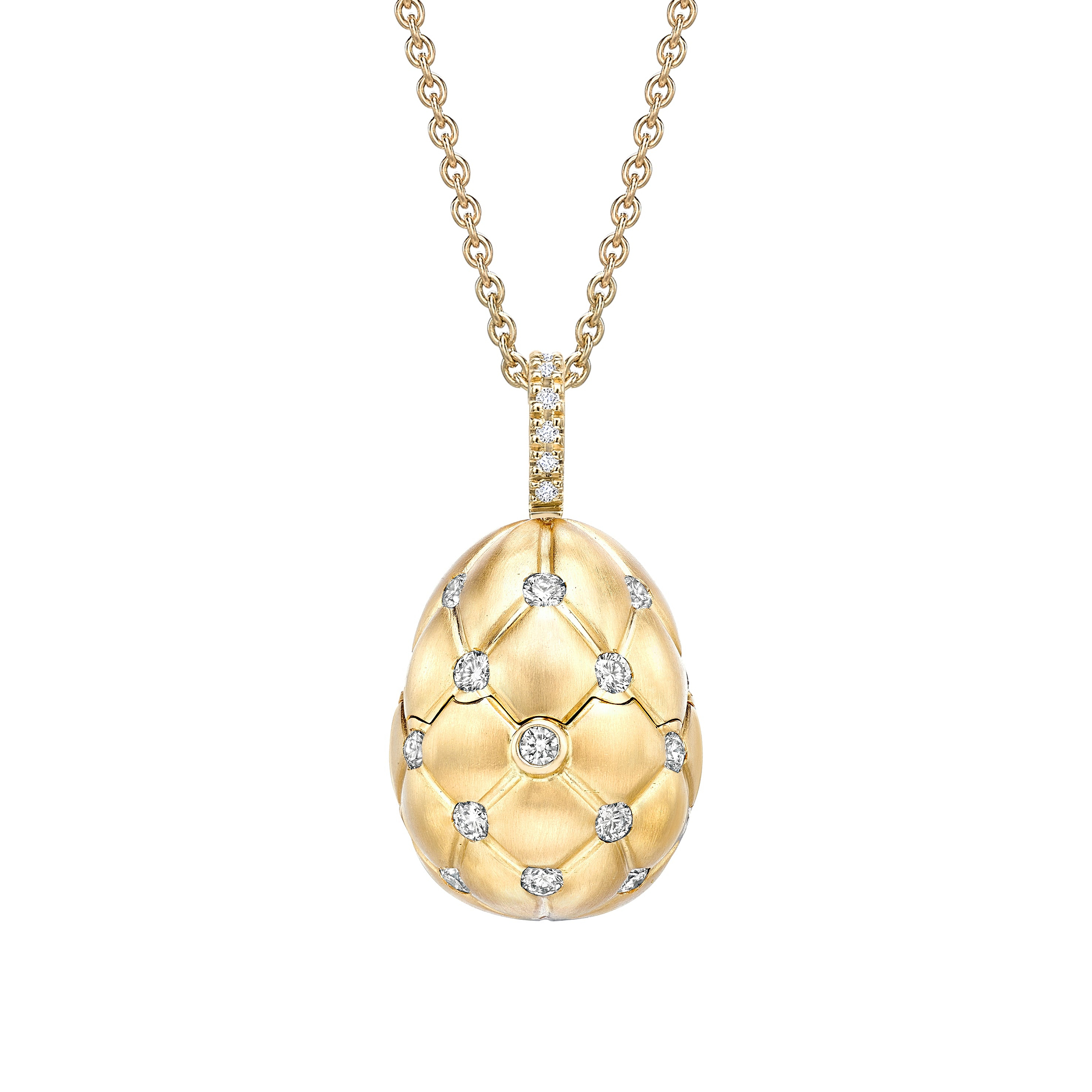 Brushed Heart Surprise Yellow Gold Locket