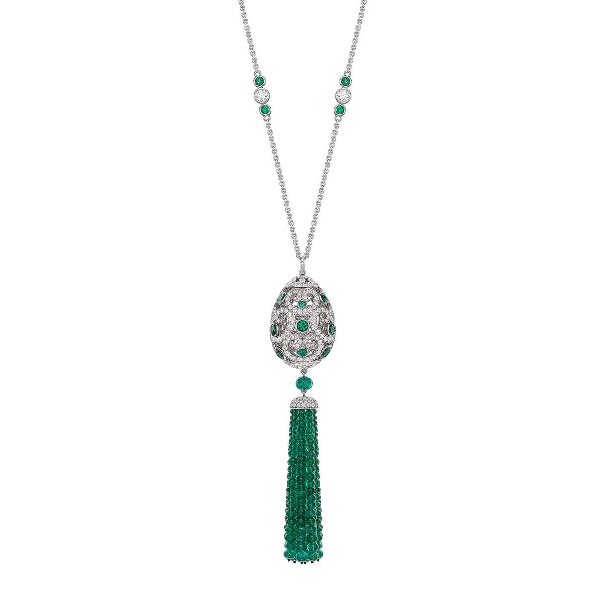 Emerald Impératrice Tassel Pendant 2