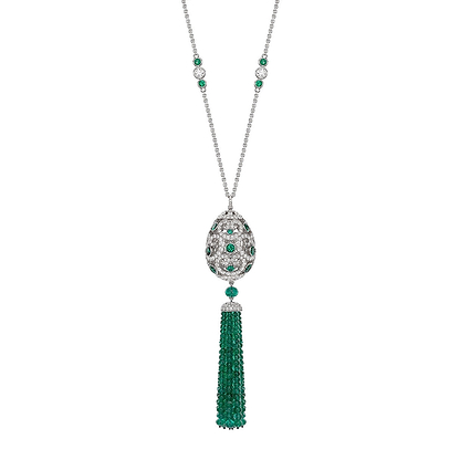 Emerald Impératrice Tassel Pendant