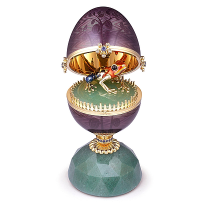Fabergé Heritage Limited-Edition Amazon Egg Objet with Poison Dart Frog Surprise