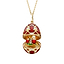 Guilloché Enamel Strawberry Surprise Locket