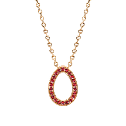 Ruby Sasha Egg Pendant