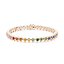 Rose Gold Rainbow Multicoloured Gemstone Tennis Bracelet | Fabergé