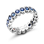 White Gold Blue Sapphire Eternity Ring | Fabergé