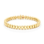 Colours of Love Cosmic Curve Yellow Gold Tennis Bracelet