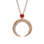 Crescent Rose Gold Ruby & Diamond Pendant | Fabergé
