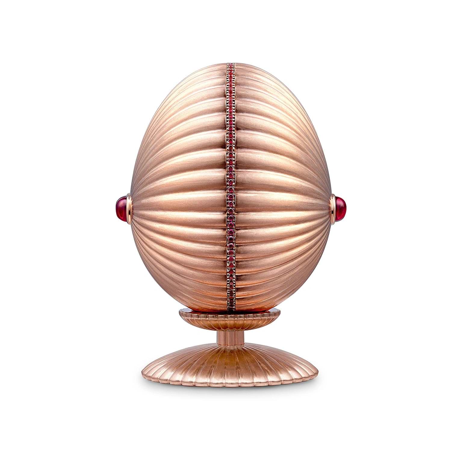 Rose Gold and Ruby ‘180’ Mini Fluted Limited-Edition Egg Objet | Fabergé 2