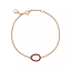Rose Gold Ruby Egg Chain Bracelet | Fabergé