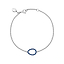 Sasha White Gold & Blue Sapphire Egg Chain Bracelet | Fabergé