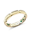 Yellow Gold Fluted Gemsation Ring with Hidden Emeralds | Fabergé