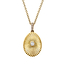 Colours Of Love Yellow Gold Mini Fluted Diamond Egg Pendant