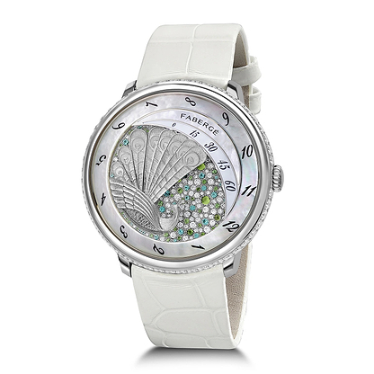 Platinum Compliquée Ladies' Peacock Watch | Fabergé