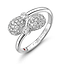 White Gold Diamond Crossover Ring | Fabergé