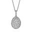 White Gold Diamond Egg Pendant | Fabergé