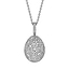White Gold Diamond Egg Pendant | Fabergé