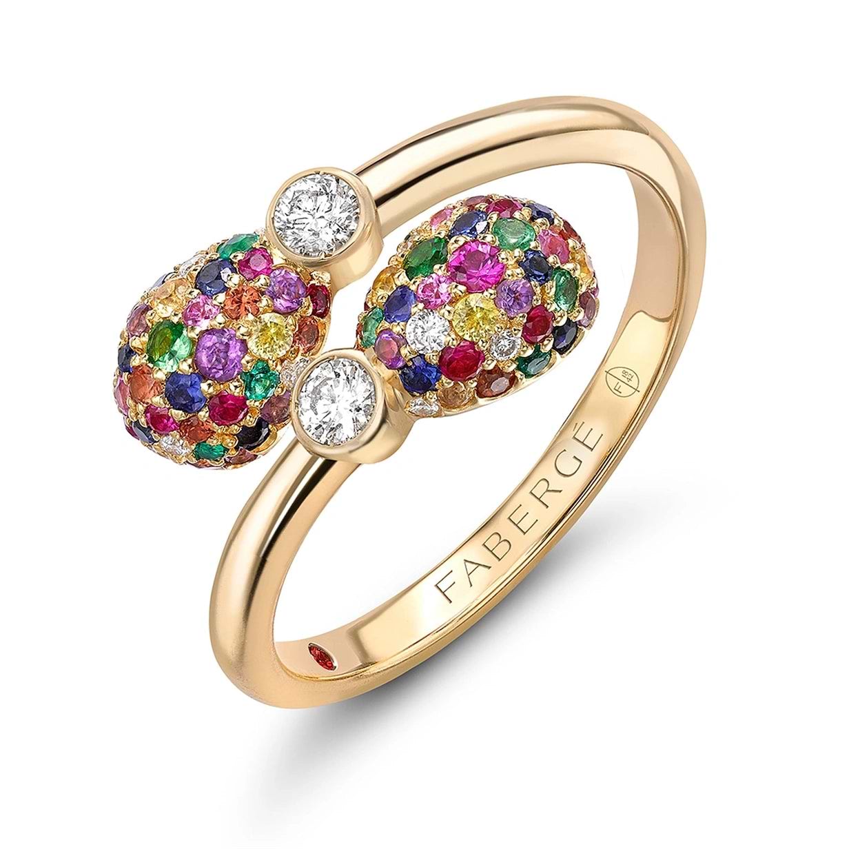 Forever Crossover Ring Gemstones