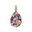 Yellow Gold Multicoloured Gemstone Egg Charm | Fabergé