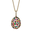 Yellow Gold Multicoloured Gemstone Egg Pendant | Fabergé