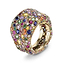 Yellow Gold Multicoloured Gemstone Grand Ring | Fabergé