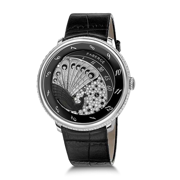 Fabergé Compliquée Peacock Black Sapphire Watch