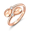 Rose Gold Crossover Ring | Fabergé