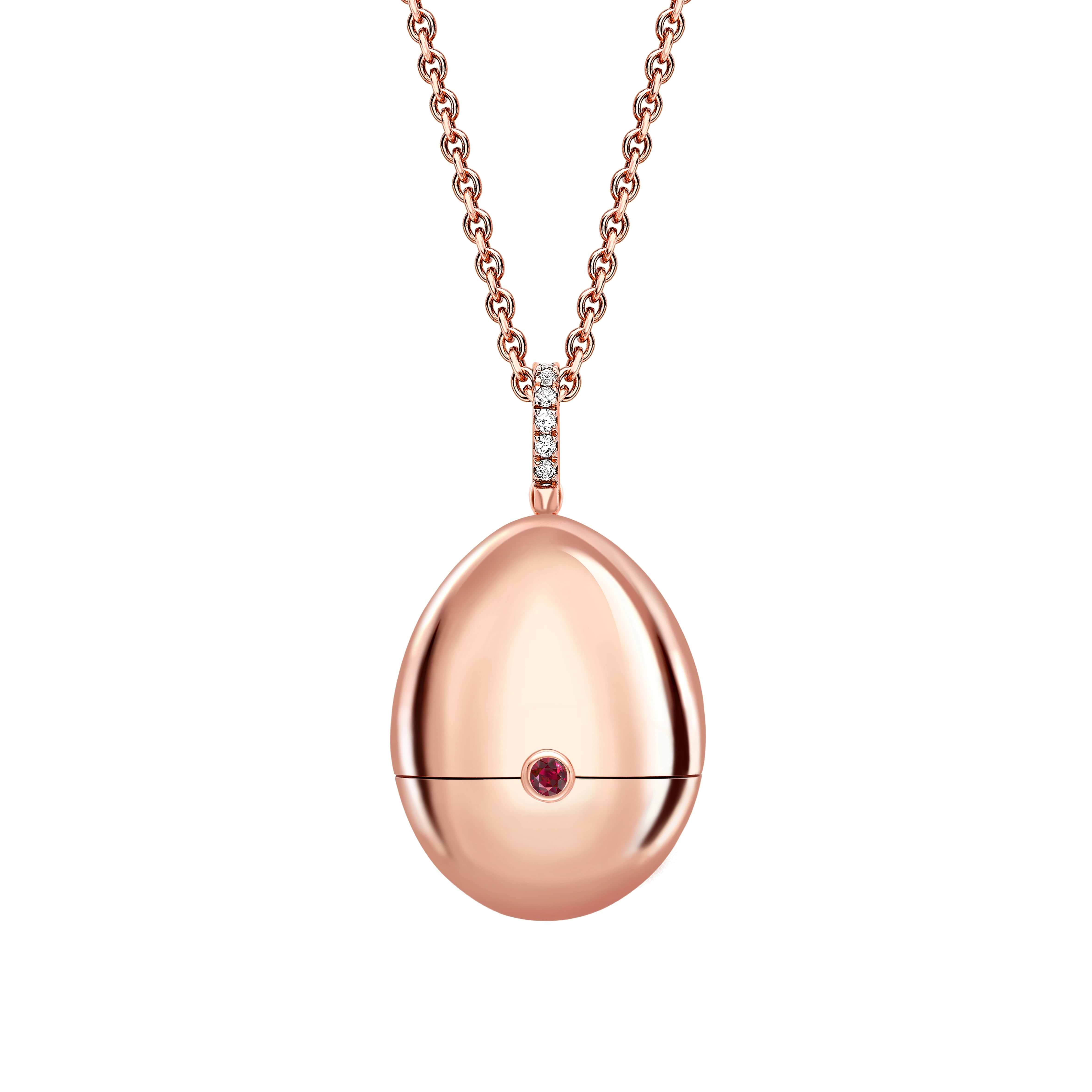 Rose Gold Diamond Set Star Surprise Locket | Fabergé 2