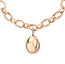 Faberge Essence Rose Gold Egg Charm with Diamond Bail