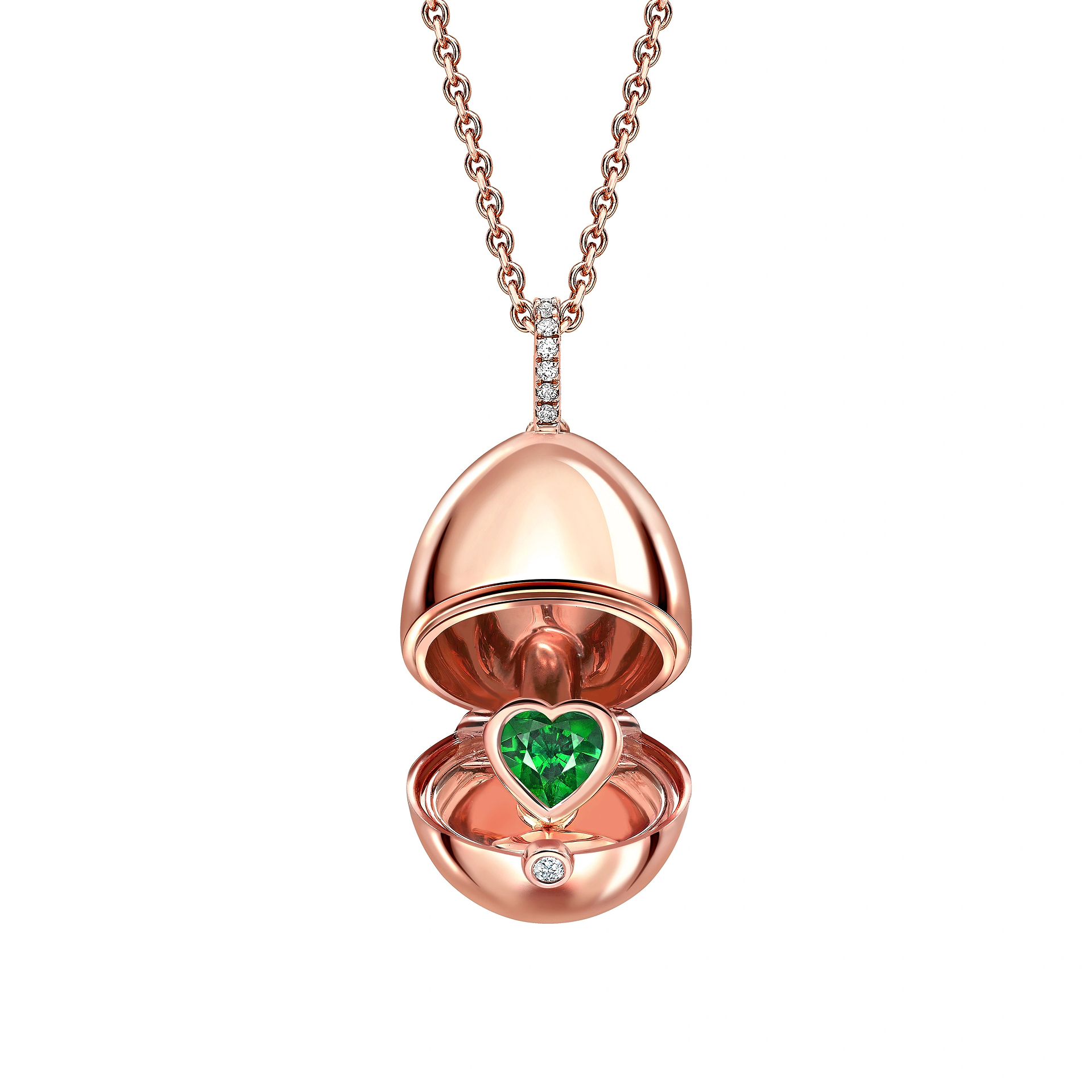 Surprise Emerald Heart Pendant