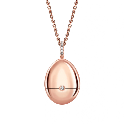Rose Gold & Green Lacquer Frog Surprise Locket | Fabergé