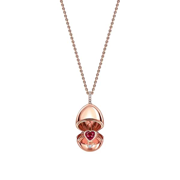 Gold Heated Ruby Heart Surprise Locket | Fabergé