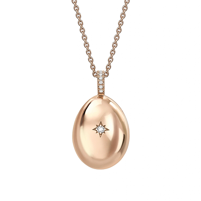 Rose Gold I Love You Egg Pendant | Fabergé