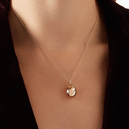 Rose Gold I Love You Egg Pendant | Fabergé