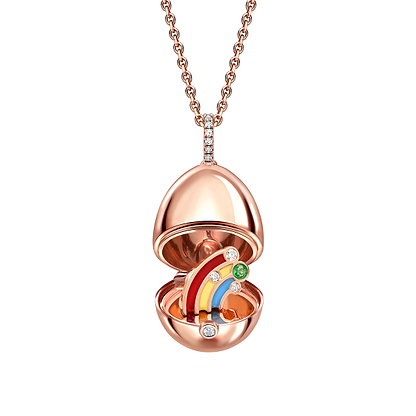 Essence Rose Gold Rainbow Surprise Locket | Fabergé