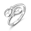 White Gold Crossover Ring | Fabergé