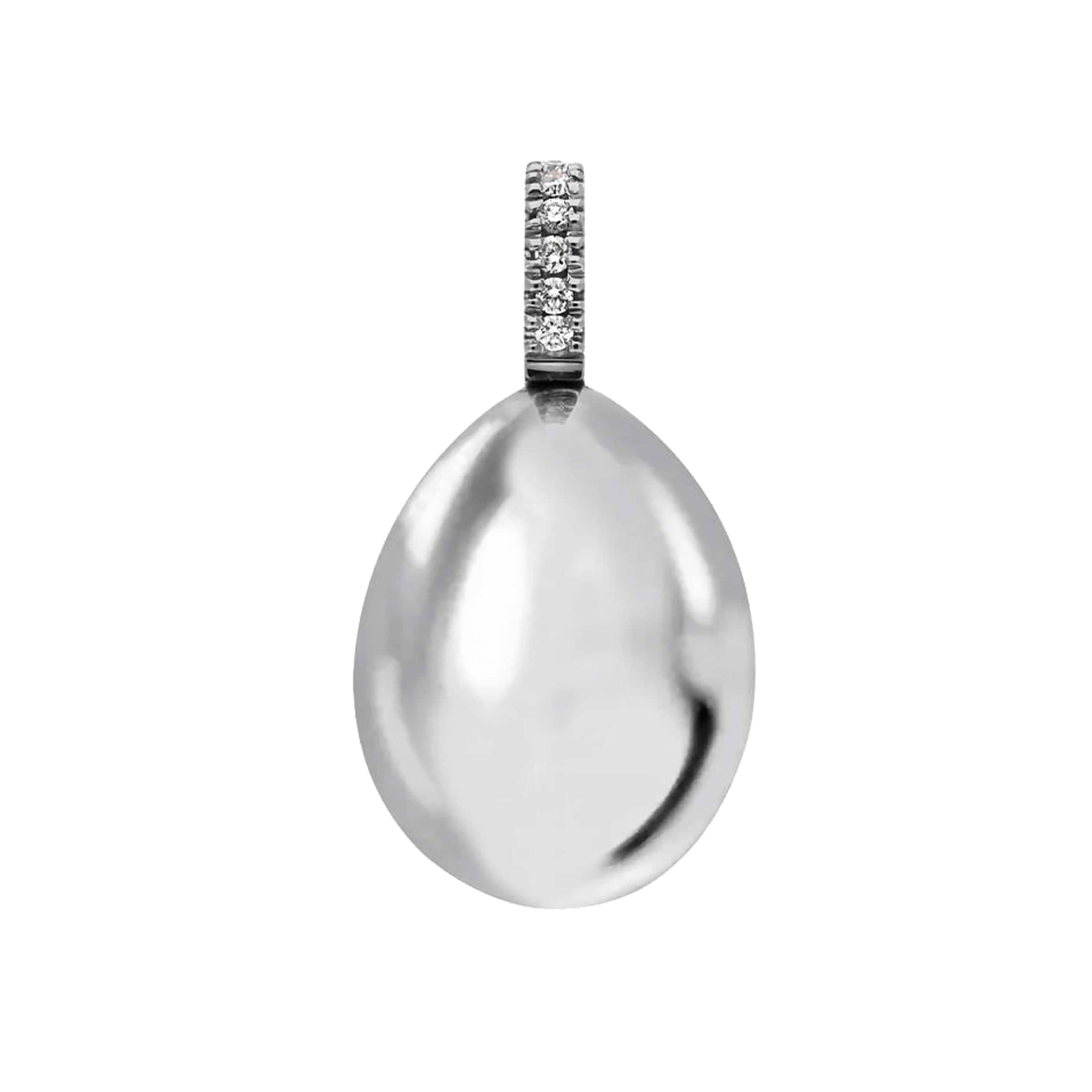 Fabergé essence white gold egg charm 2