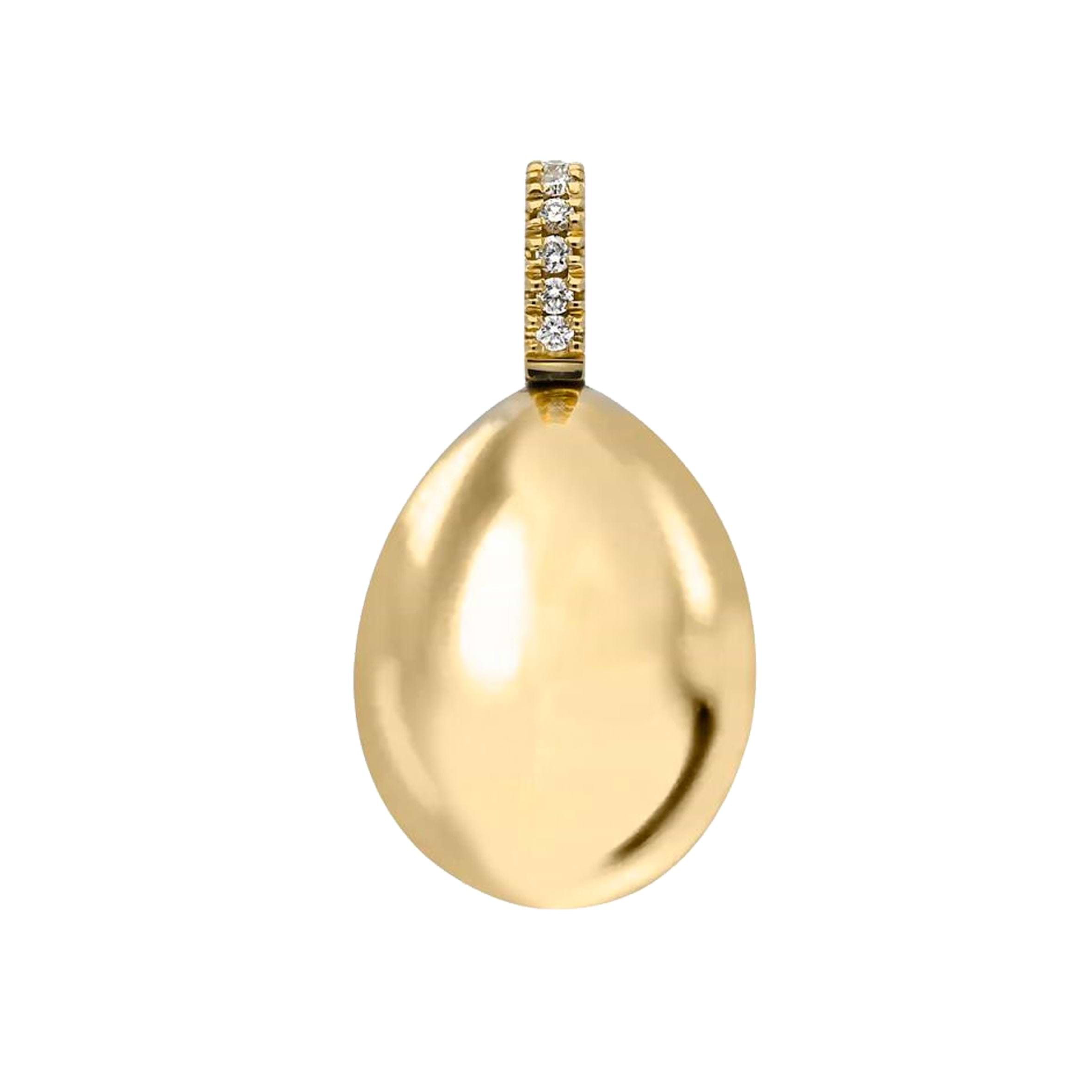 Fabergé essence yellow gold egg charm 2