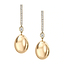 Yellow Gold Egg Hoop Drop Earrings I Fabergé