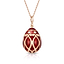 Fabergé Heritage Red Guilloché Enamel Egg Pendant