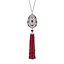 Impératrice White Gold & Ruby Tassel Pendant I Fabergé