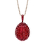 Rose Gold Mosaic Ruby Egg Pendant | Fabergé