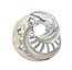 Mystére Sterling Silver Pearl Grey Lacquer Pendant Brooch | Fabergé