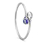 White Gold, Diamond & Blue Enamel Crossover Bracelet | Fabergé